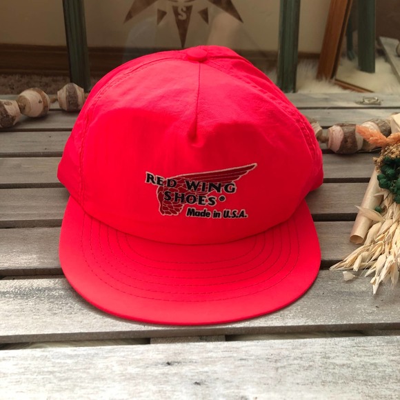 Swingster Other - Vintage Rare Red Wing Shoes USA Heritage Boots Swingster Hat Pink Snapback